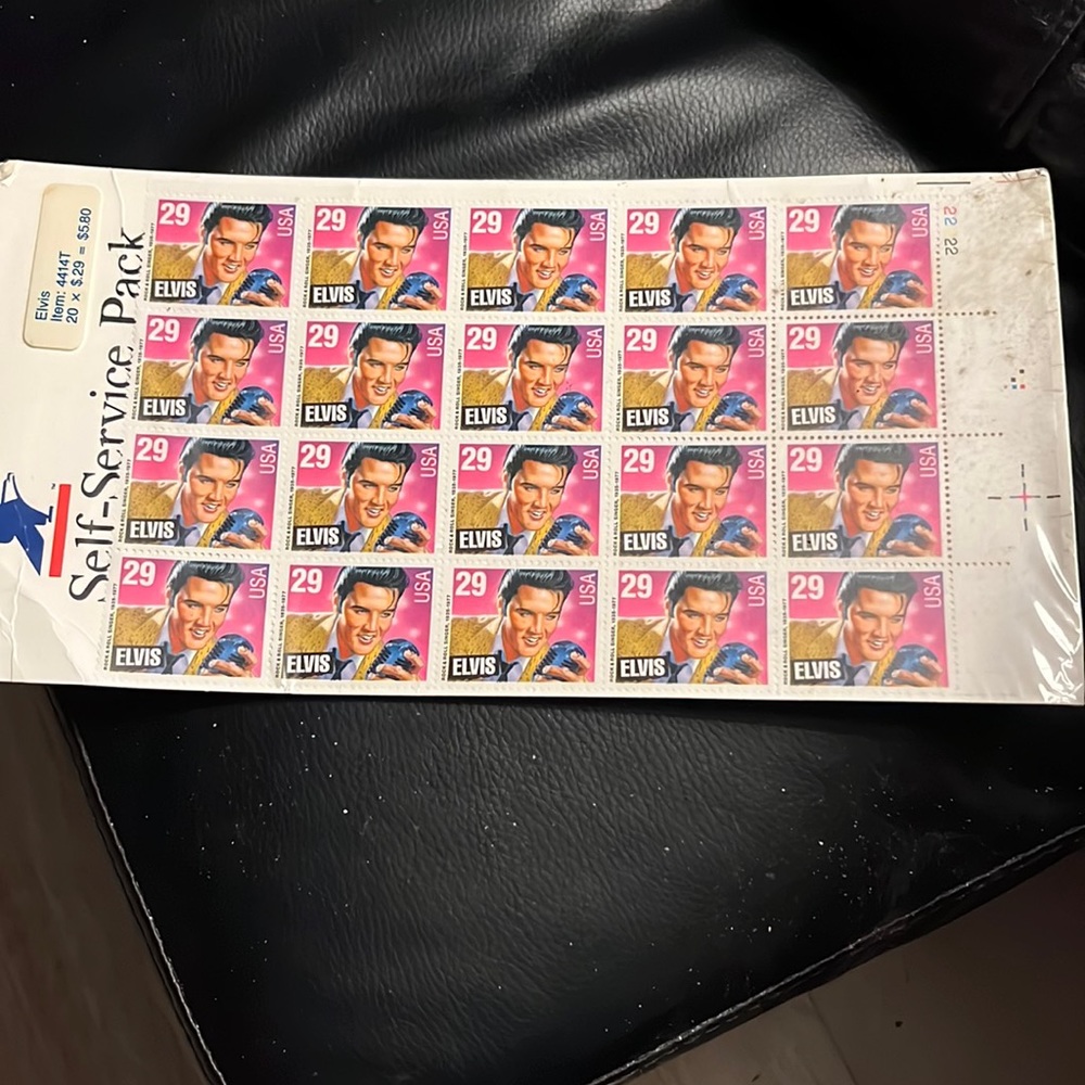 Vintage unopened Elvis stamps